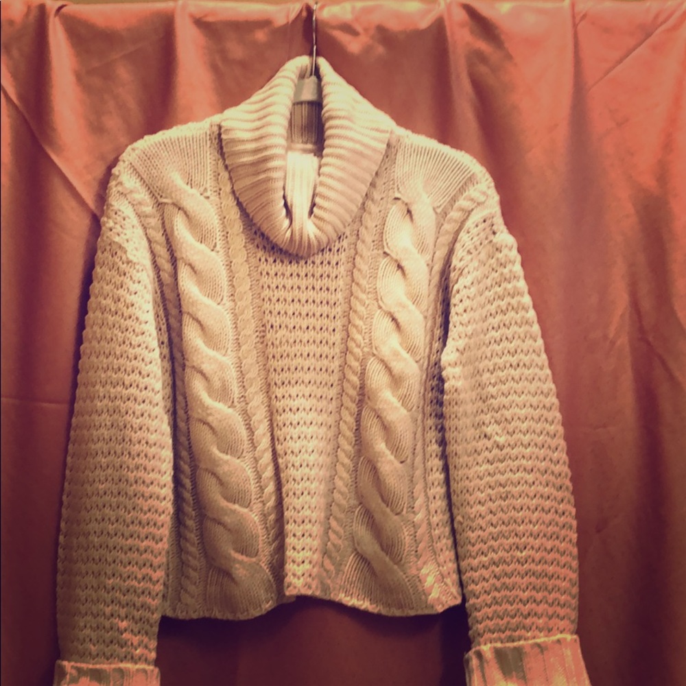 Cable knit sweater